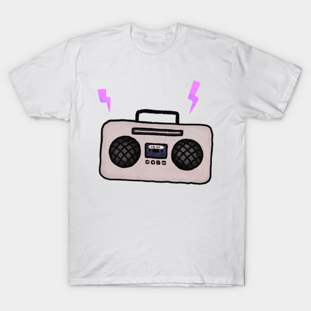 Boombox T-Shirt by Surplusweird